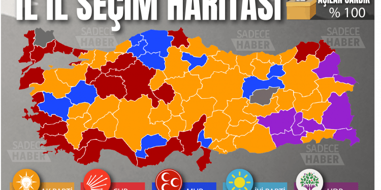 31 Mart Yerel Seçim Il Il Seçim Haritası | Sadece Haber