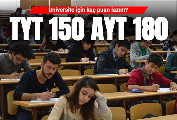 üniversite için kaç puan lazım