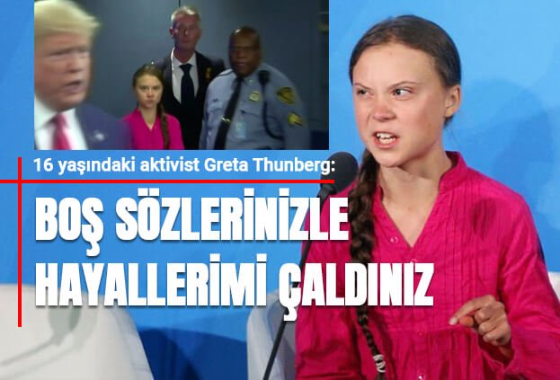 Greta Thunberg, BM İklim Zirvesi’nde liderlere seslendi!