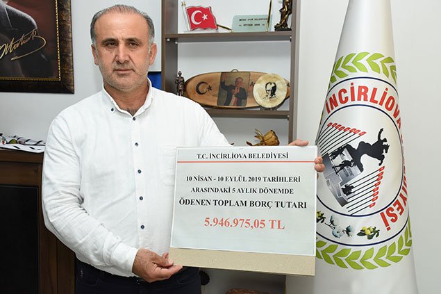 İncirliova Belediye Başkanı Aytekin Kaya haciz gelen makam aracının alınmasını engellemek için iş makineleriyle aracın çevresini kapattırdı