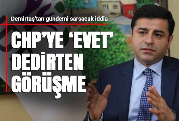 Selahattin Demirtaş, TBMM’de dokunulmazlık oylaması öncesinde bir CHP’li vekilin Genelkurmay’a gittiğini ve CHP’nin kararının ‘evet’e döndüğünü iddia etti.