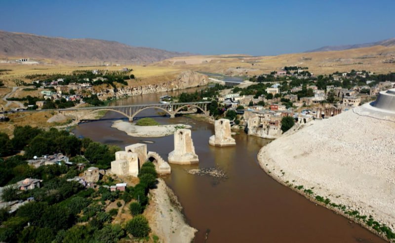 Tarihi antik kent Hasankeyf’te sular yükselmeye başladı