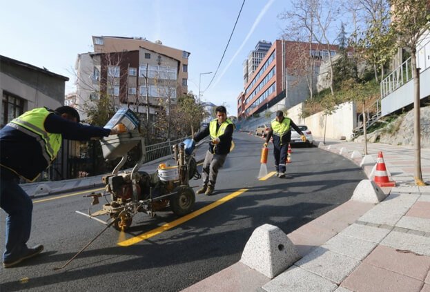 Belediye çalışıyor Kağıthane sokakları yenileniyor