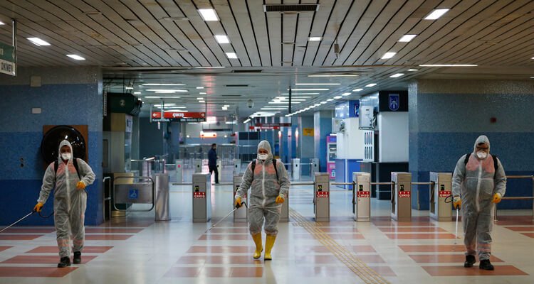 Ankara'da koronavirüs temizliği