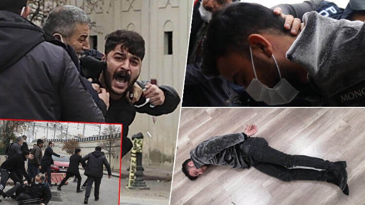 Ümitcan Uygun'un yakınları gazetecilere saldırdı